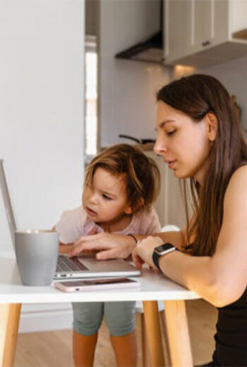 Managing Work from Home in COVID Feature in Mommywize